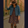 Printed Viscose AUDREY Blue / Brown